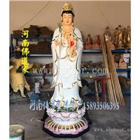 玻璃钢佛像厂站观音 居家供奉保平安佛像 踩莲金身观音菩萨