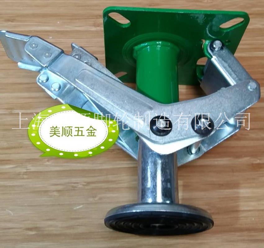 供应美顺4系列6寸日式地刹器汽车料架车万向脚轮