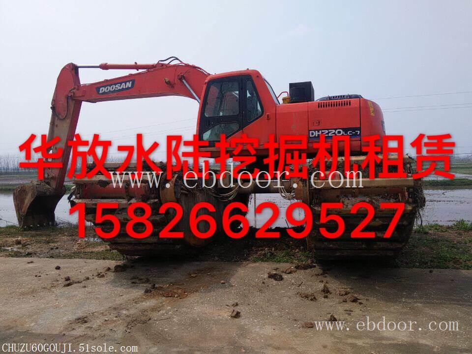 河北区湿地挖掘机出租，水上挖掘机出租，水陆挖机出租 价格表