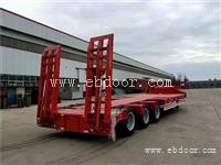 鄂州平板式三桥低平板拖板车厂家