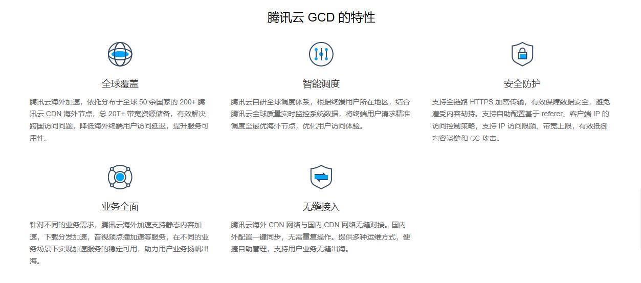 腾讯云海外加速GCD