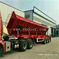 推土机运输半挂车多少钱一辆 定做自卸半挂车 标准型栏板侧翻公告