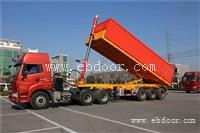 正规厂家轻量型后翻自卸半挂车13.75米等宽低平板半挂车后翻半挂