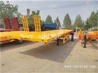 定做集装箱后翻自卸半挂车特点挖机平板拖车厂家创新价格与制作详