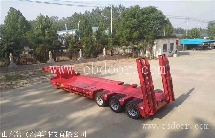 标准型栏板侧翻13米液压爬梯平板拖车11米自卸半挂车哪里有卖的好