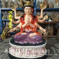 河南佛道家 斗姆元君娘娘神像 寺庙供像 玻璃钢彩绘贴金