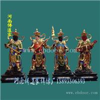河南佛道家 大梵天王神像 寺庙供像 玻璃钢彩绘贴金