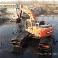 禹城 水里可以行走的挖掘机出租 水上挖机租赁