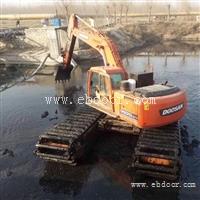 禹城 水里可以行走的挖掘机出租 水上挖机租赁
