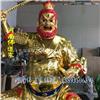 河南佛道家 护法镇山神将 王灵官神像 寺庙供像 玻璃钢彩绘贴金