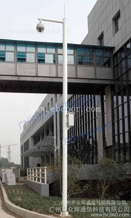  众辉 360度柱装立杆小区监控、道路监控企业监控立杆