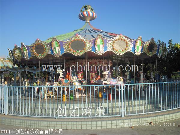 公园经典游乐设备24座豪华 转马 双层转马 简易转马儿童游乐设备