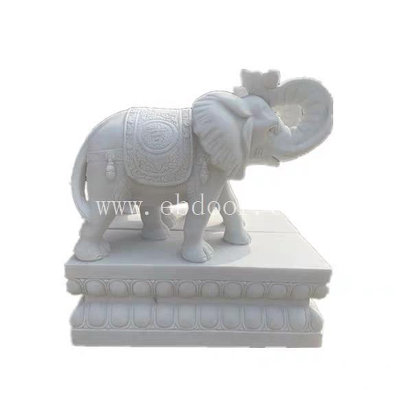 福建石雕大象 花岗岩吉祥如意石象一对 石象大小和价格