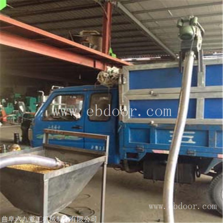 PVC软管式抽料机   车载软管抽粮装车机Lj1