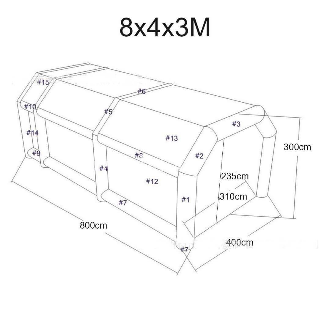 充气喷漆库房