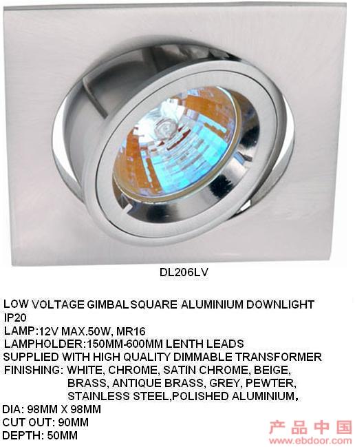 Mr16 square tilt downlight�