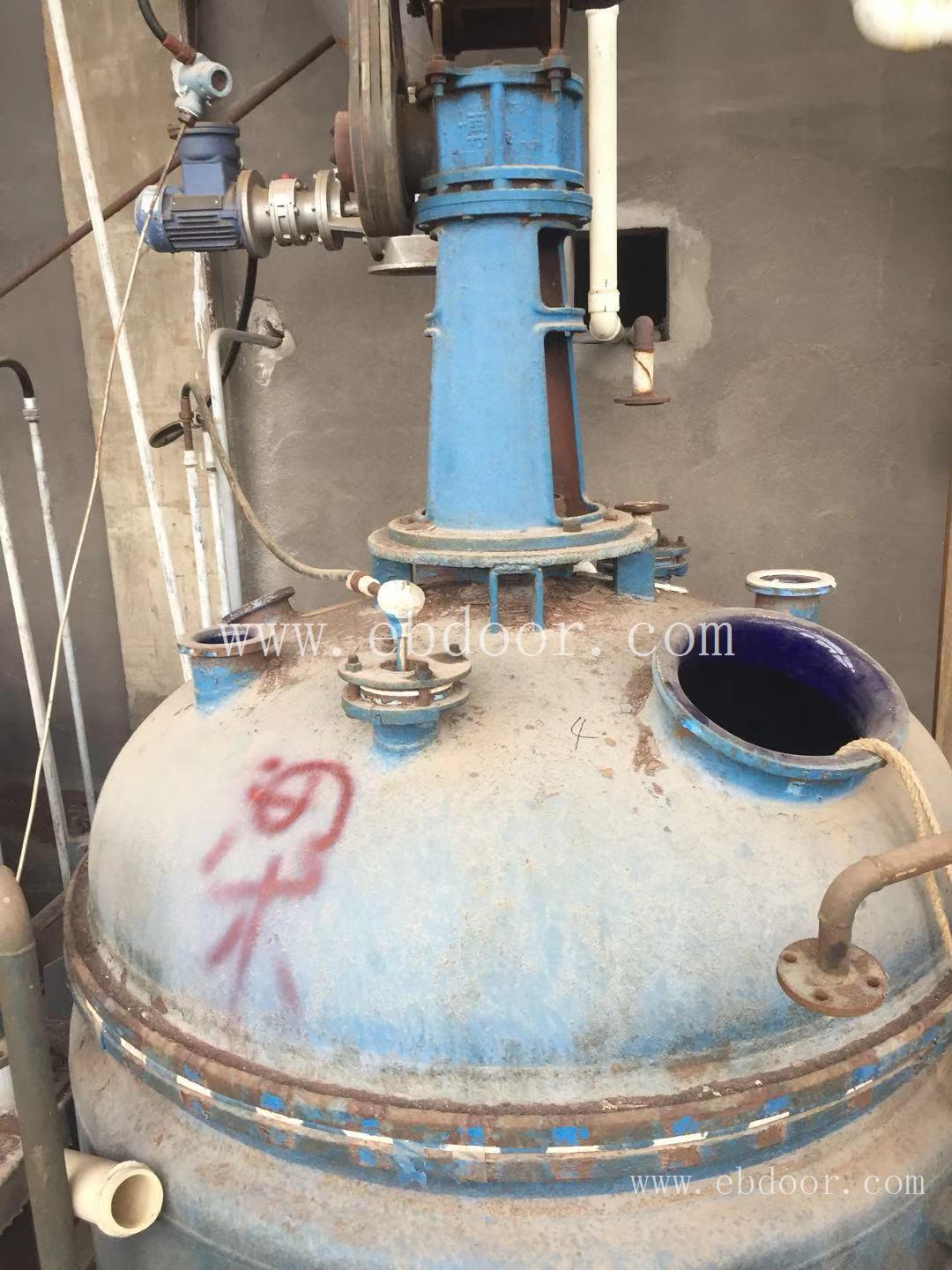 山东威海批量处理二手1吨搪瓷反应釜
