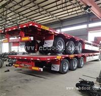 三线六轴低平板半挂车 标准配置带什么配置轮胎