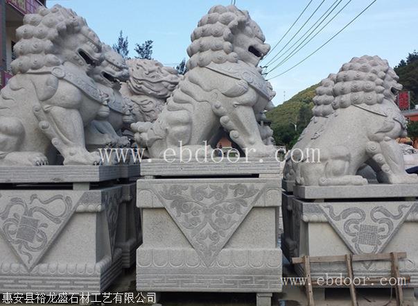 惠安石雕厂 石狮子 闽南石业雕刻 大石建设有限公司