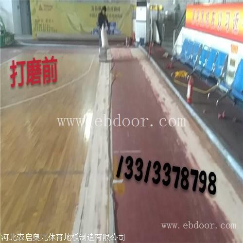 体育运动木地板翻新 用防滑耐磨漆很重要