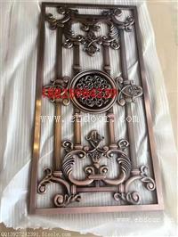 会议室玫瑰金不锈钢屏风装饰