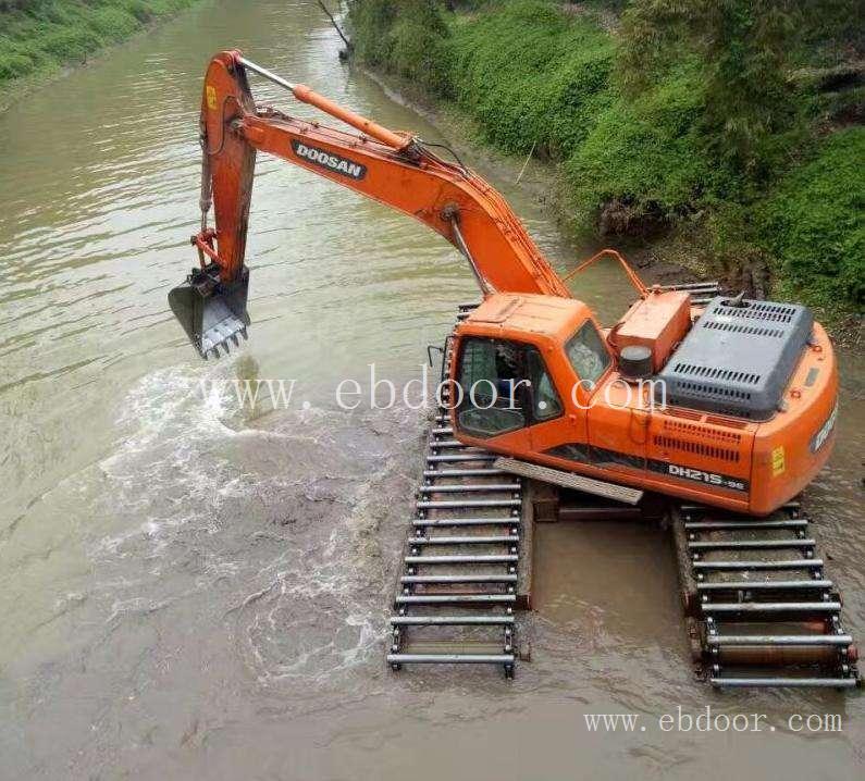 河道清淤水上挖机出租水上船挖租赁不限区域