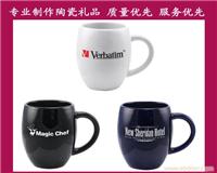 上海玖瓷专业制作色釉陶瓷广告杯 亚光陶瓷杯 