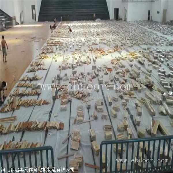 篮球馆运动木地板的悬浮安装方式