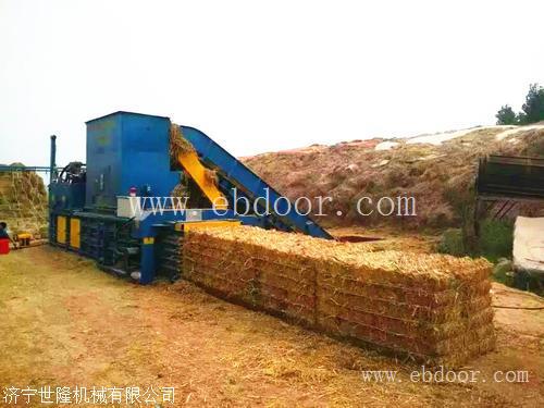 大型卧式液压打包机供应 稻草秸秆卧式打包压块机 卧式打包机厂家