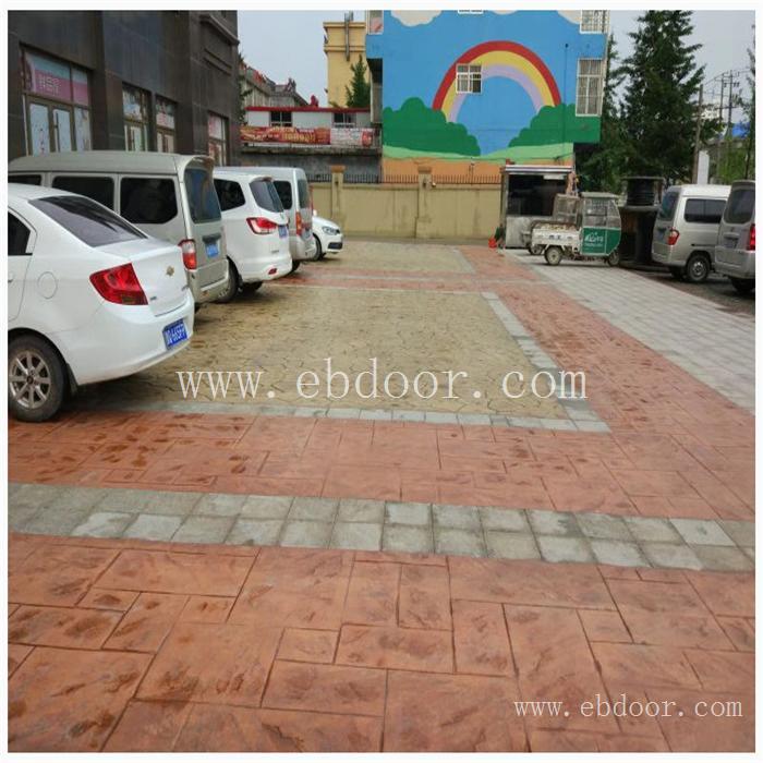 昌都市彩色混凝土压花路面 彩色压印混凝土材料 混凝土压模地坪