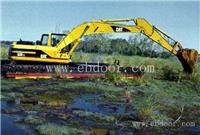 河道清淤水上挖掘机水陆两用挖掘机租赁操作熟练