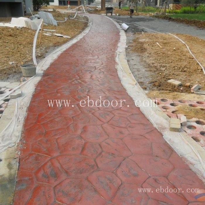 广安市彩色压模混凝土 艺术压花地坪 彩砼压模地坪厂家