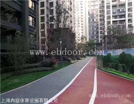 上海天桥步道塑胶地坪施工厂家  