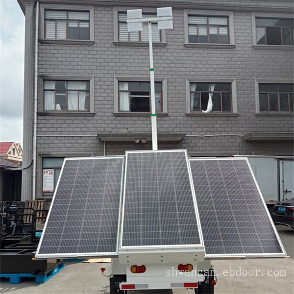 太阳能拖车系统，移动照明车应急升降式照明设备