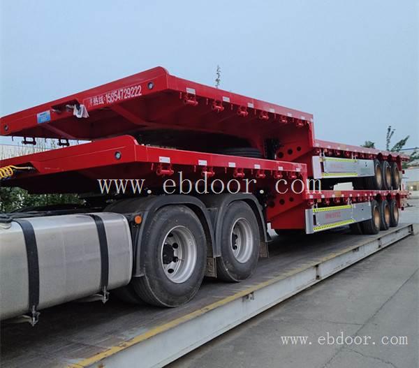 13米重型低平板半挂车 标准配置载重多少吨南京