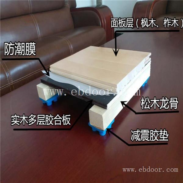 双龙骨结构木地板的高弹力