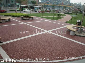 乐山市透水路面 彩色混凝土 透水砼