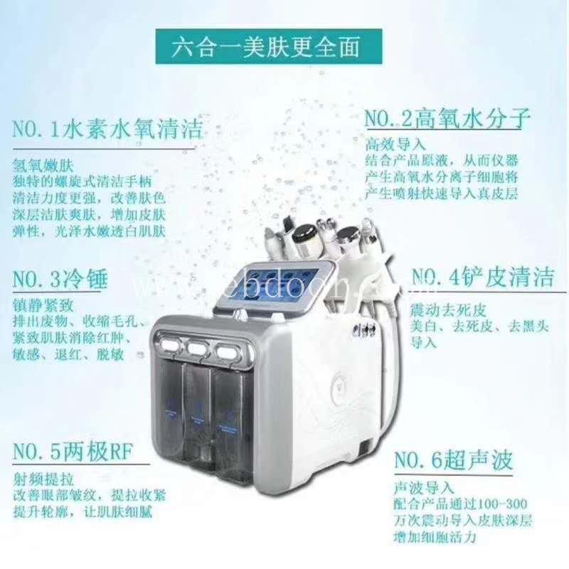 6大护理探头皮肤综合管理仪咨询 智慧冰蓝美容仪