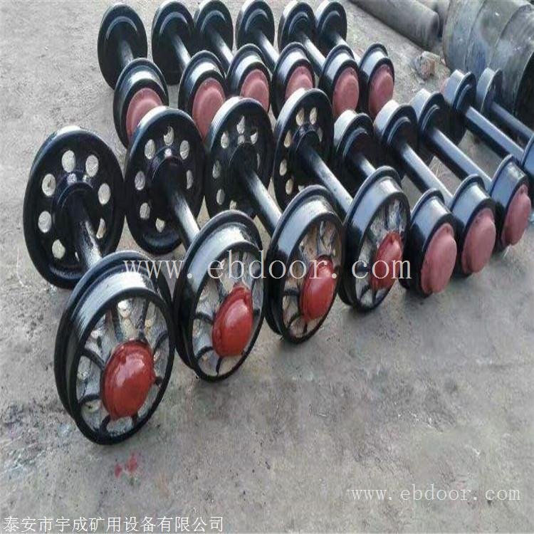 轮径350矿车轮对一套销售 2吨矿车车轮