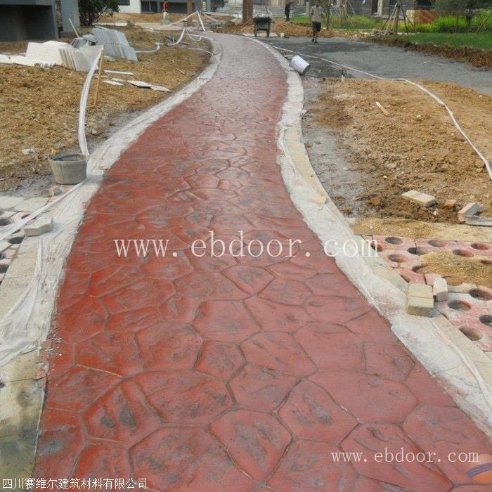 格尔木市 彩色压模路面 压花路面厂家 压花地坪材料