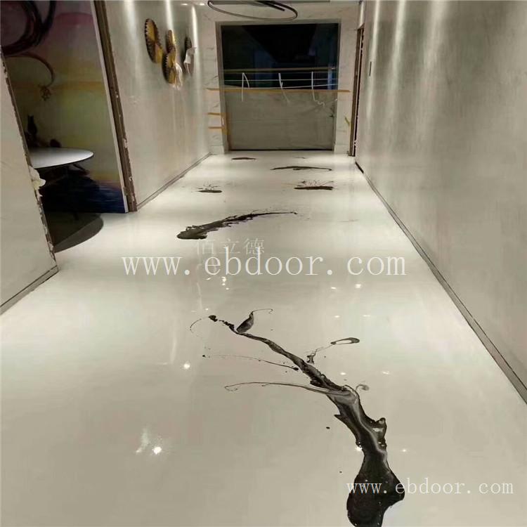 水墨艺术地坪漆 黑墨艺术地坪 达州水墨艺术地坪漆厂家