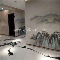 水墨艺术地坪漆 泼墨手工绘画 内江新款水墨艺术地坪漆