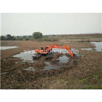 五湖水利 水上两用挖掘机租赁改装