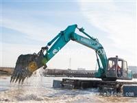 五湖水利水挖 水上挖机出租比旱挖机快