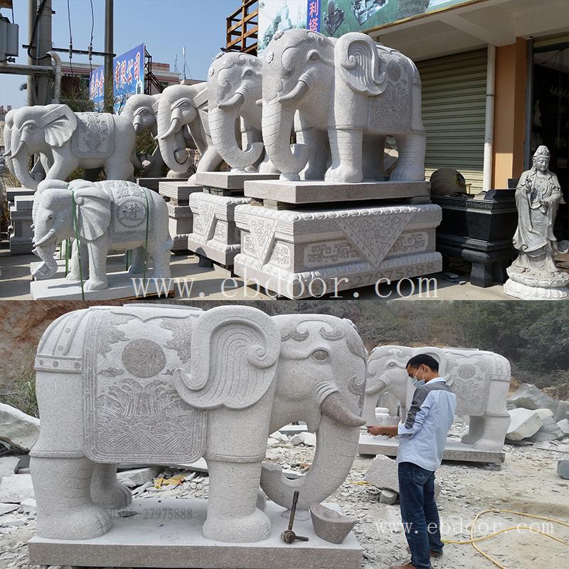 福建石大象 批发雕刻大象  惠安石雕