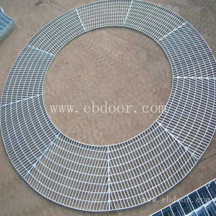 异形钢格板定做 圆环形排水板 扇形平台钢格栅 梯形 割角钢格板