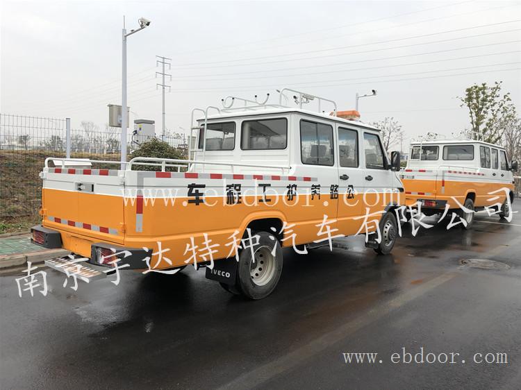9座低顶工程车   依维柯得意低顶工程车  低顶电力工程车