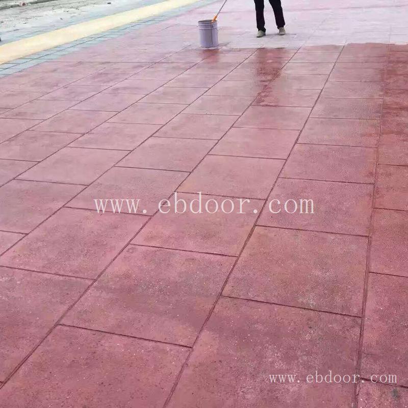 娄底市 彩色压印路面  艺术压模地坪 彩色压花砼 一立方价格