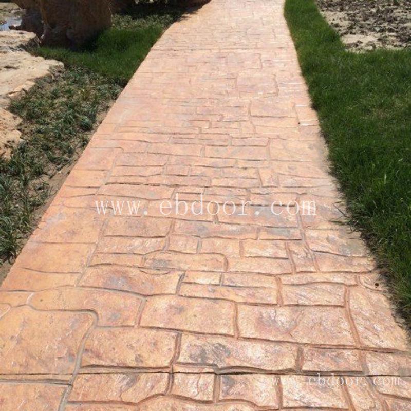 安宁市 压印地坪价格 彩色压印路面 压模地坪材料  一方价格