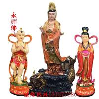 坐像观音菩萨佛像贴金 寺庙观音菩萨佛像彩绘 观音菩萨佛像厂家
